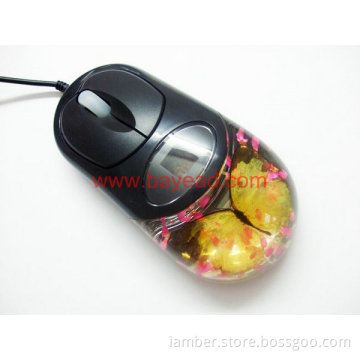 real butterfly Optical mouse, Amber Jewellery